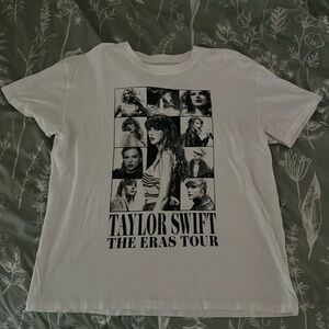 White Taylor Swift Eras Tour Shirt